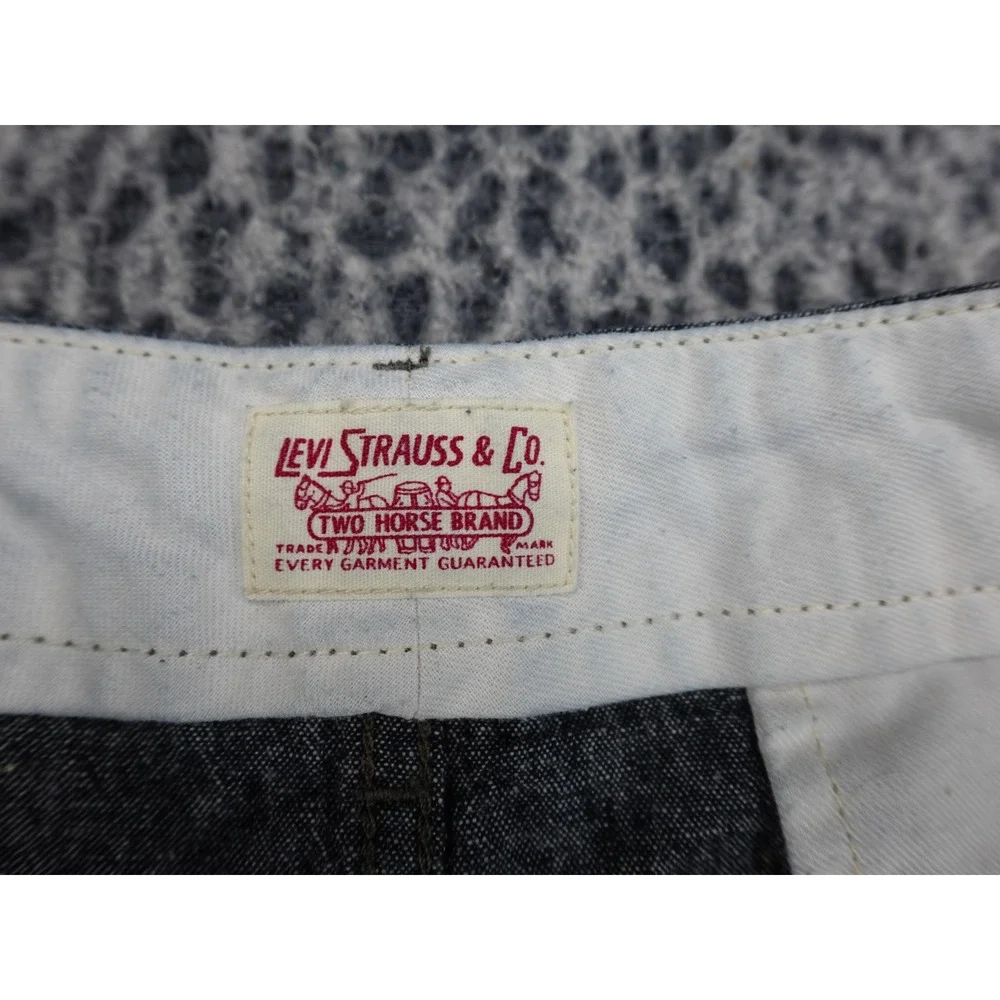 Levi's‎ Linen Blend Shorts Mens 32 Charcoal Gray Heathered 52438-0018